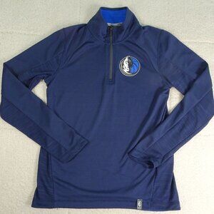 NBA Dallas Mavericks Qtr Zip Blue Jacket Youth Lg
